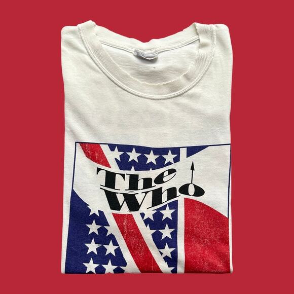 The Who World Tour '02 Thrashed VTG Y2K White SS Tee Size XL GUC - Picture 2 of 6